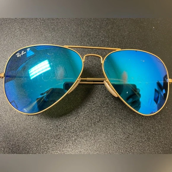 Ray-Ban | Accessories | Rayban Gold Frame Sunglasses With  display picture 1